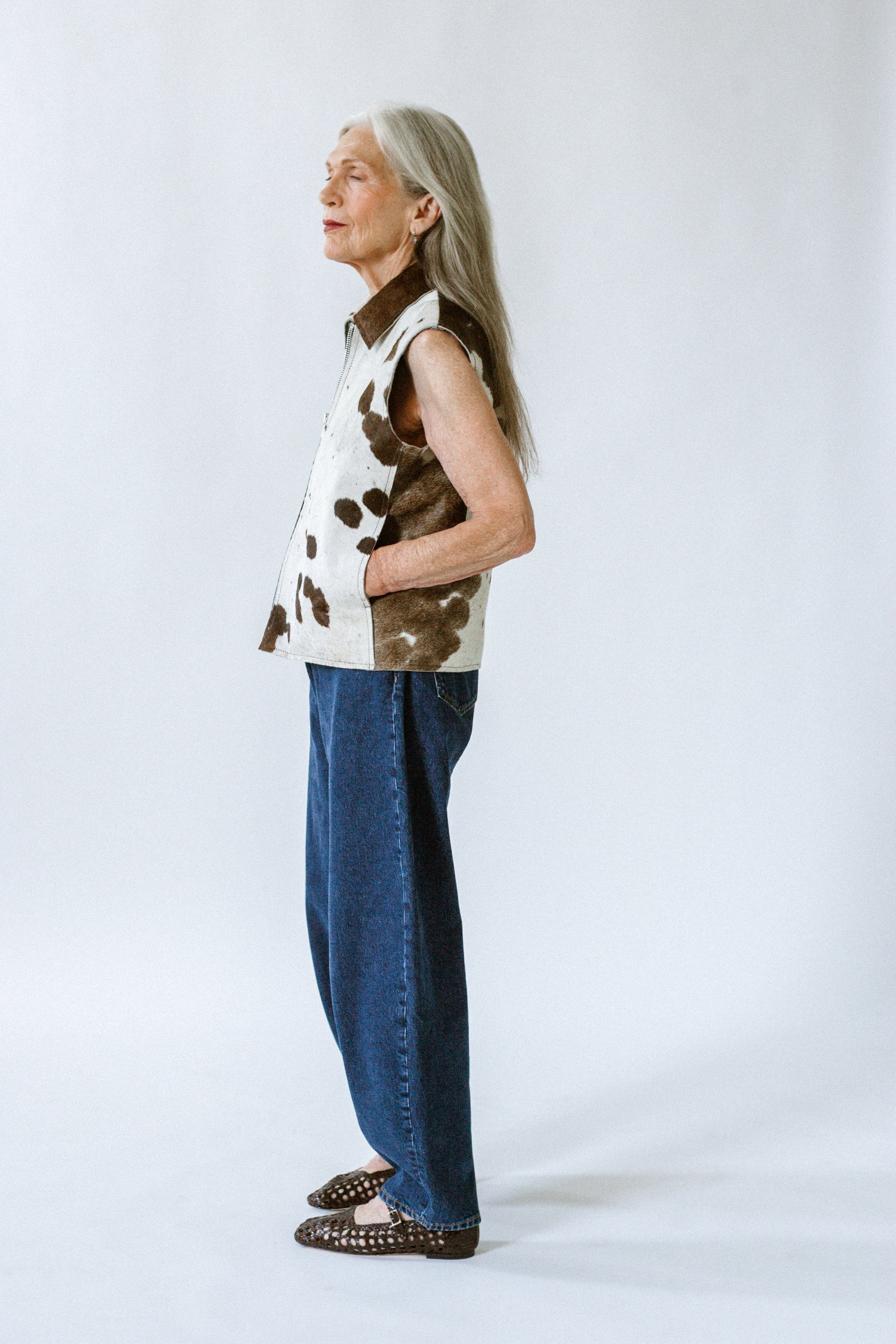 cow leather jacket, cowhide, cow print, fall trend, oversized fit, limited edition