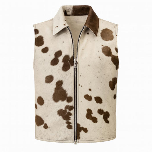 cow leather jacket, cowhide, cow print, fall trend, oversized fit, limited edition