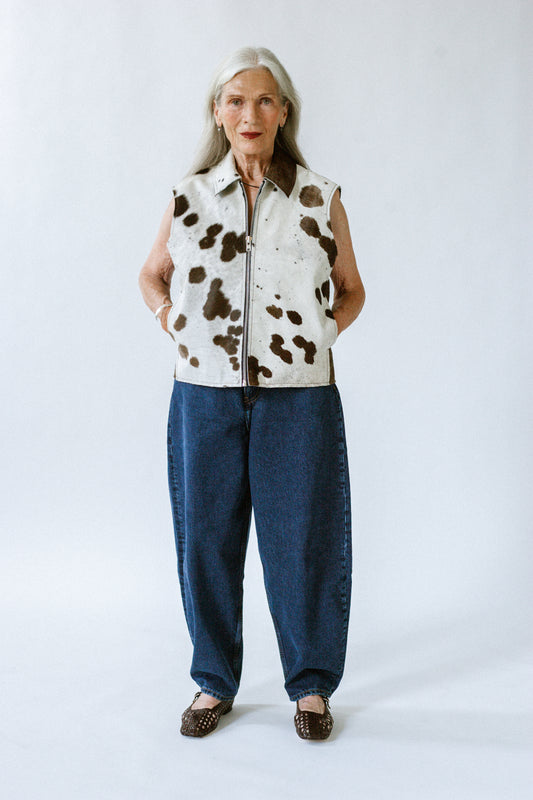 cow leather jacket, cowhide, cow print, fall trend, oversized fit, limited edition