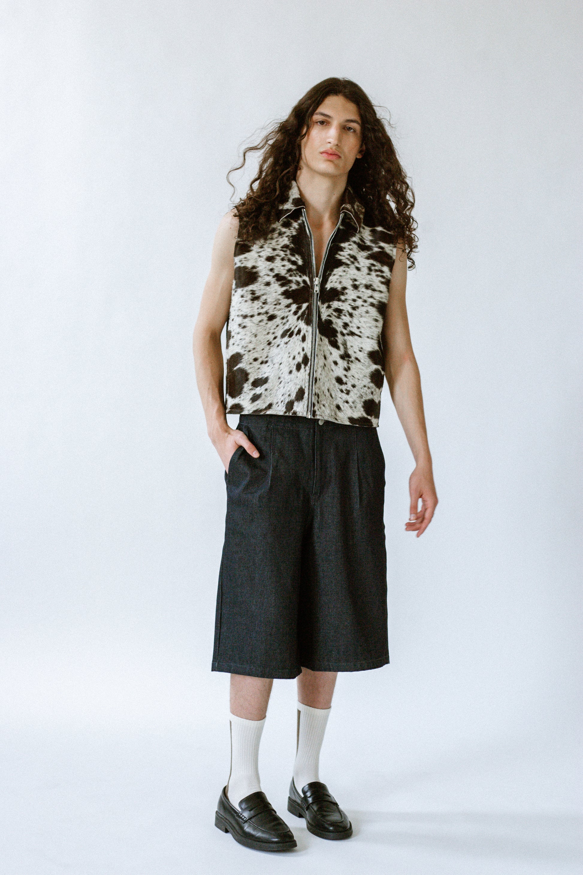 cow leather jacket, cowhide, cow print, fall trend, oversized fit, limited edition