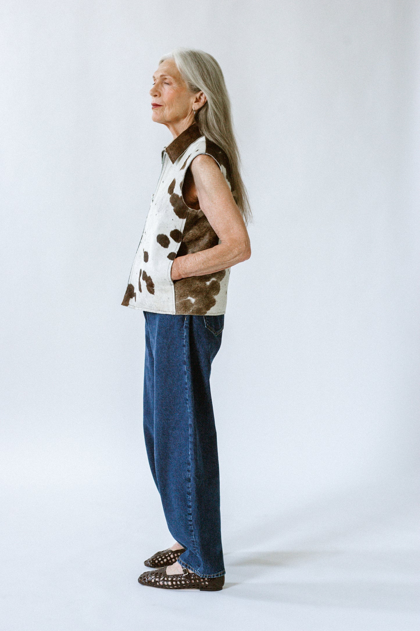 cow leather jacket, cowhide, cow print, fall trend, oversized fit, limited edition